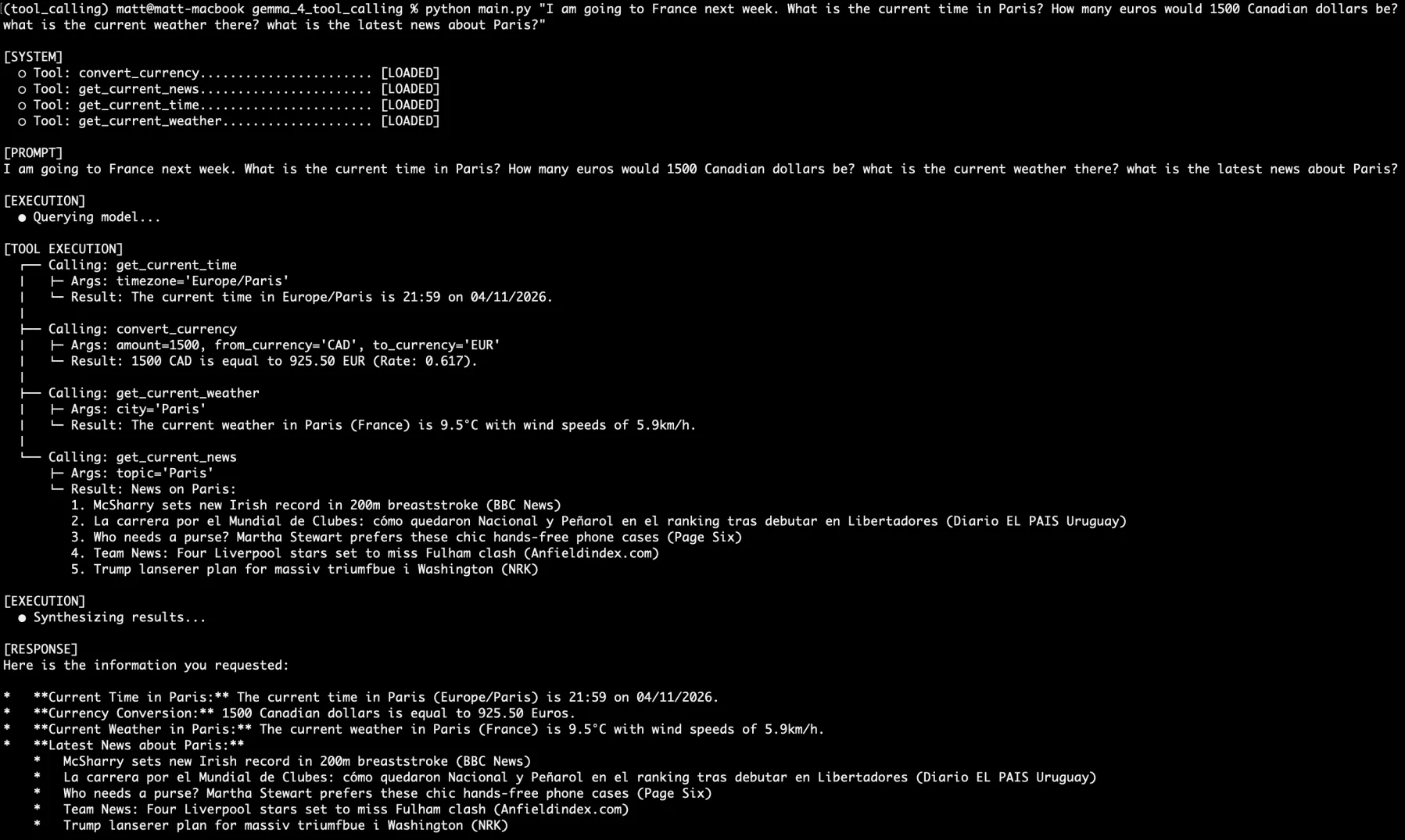 I am going to France next week...